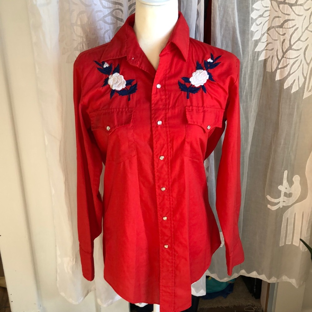Vintage western rockabilly button down